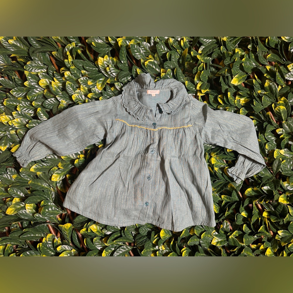 Marlot Girl’s Gray Button-Up Dress Size 4 years - Picture 1 of 6